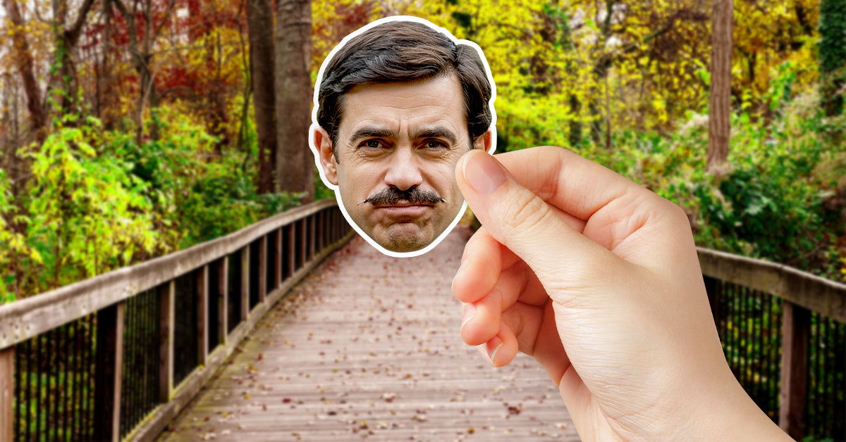 old man face stickers