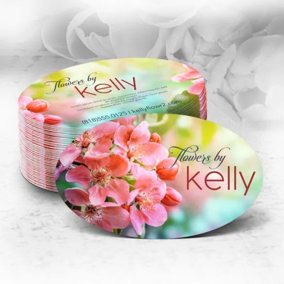 Oval Business Cards - Only Front - Outta Phx Print shop