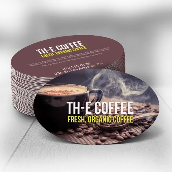 Oval Business Cards Double sided - Outta Phx Print shop