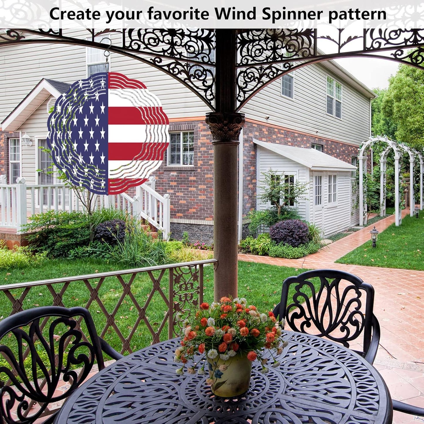 Custom Wind Spinner 8'' Inches