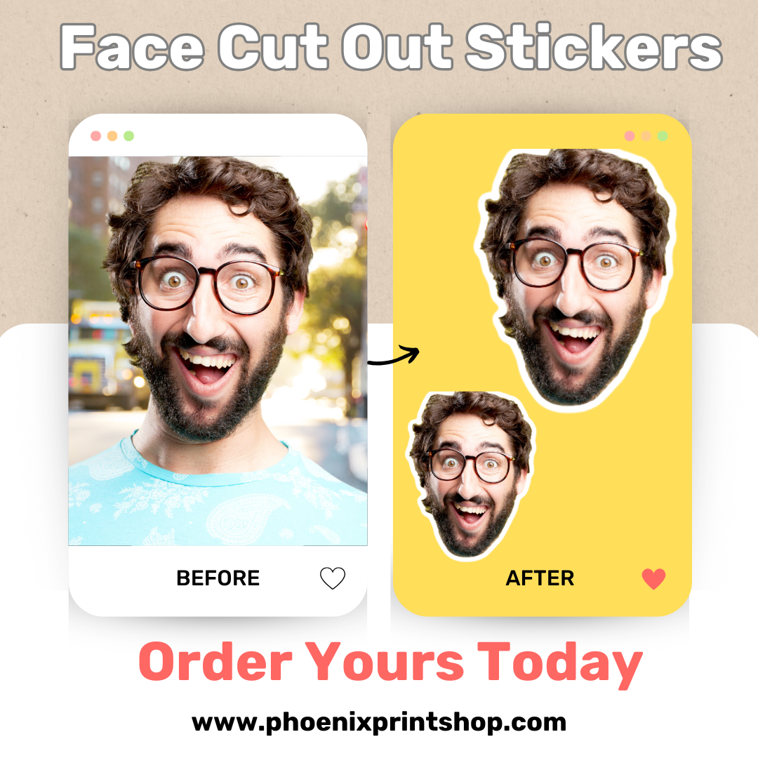 Face Cutout Stickers - Outta Phx Print shop