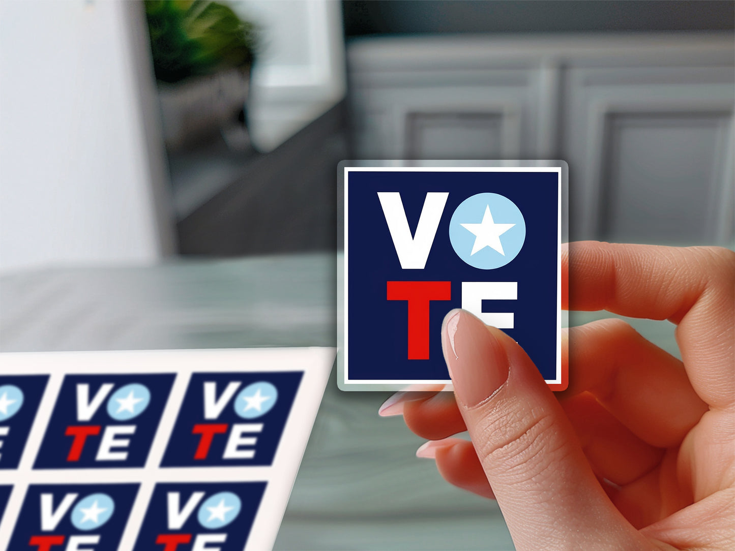 Clear Sticker square