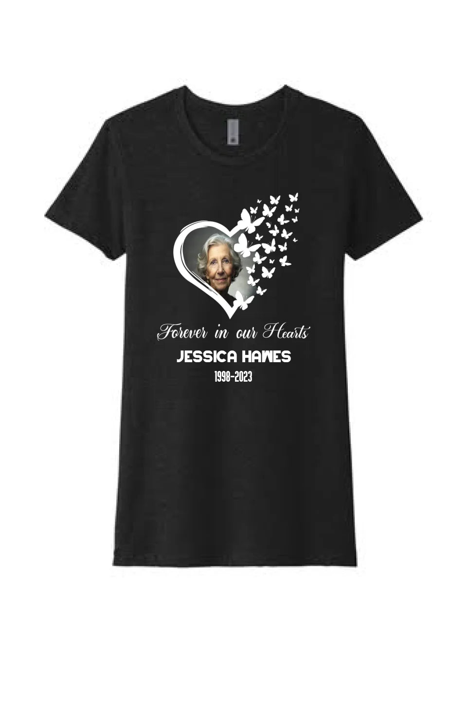 In Loving Memory BLACK T-Shirt, R.I.P. Shirt, Rest in Peace Shirt, Memorial T-Shirt Design #27