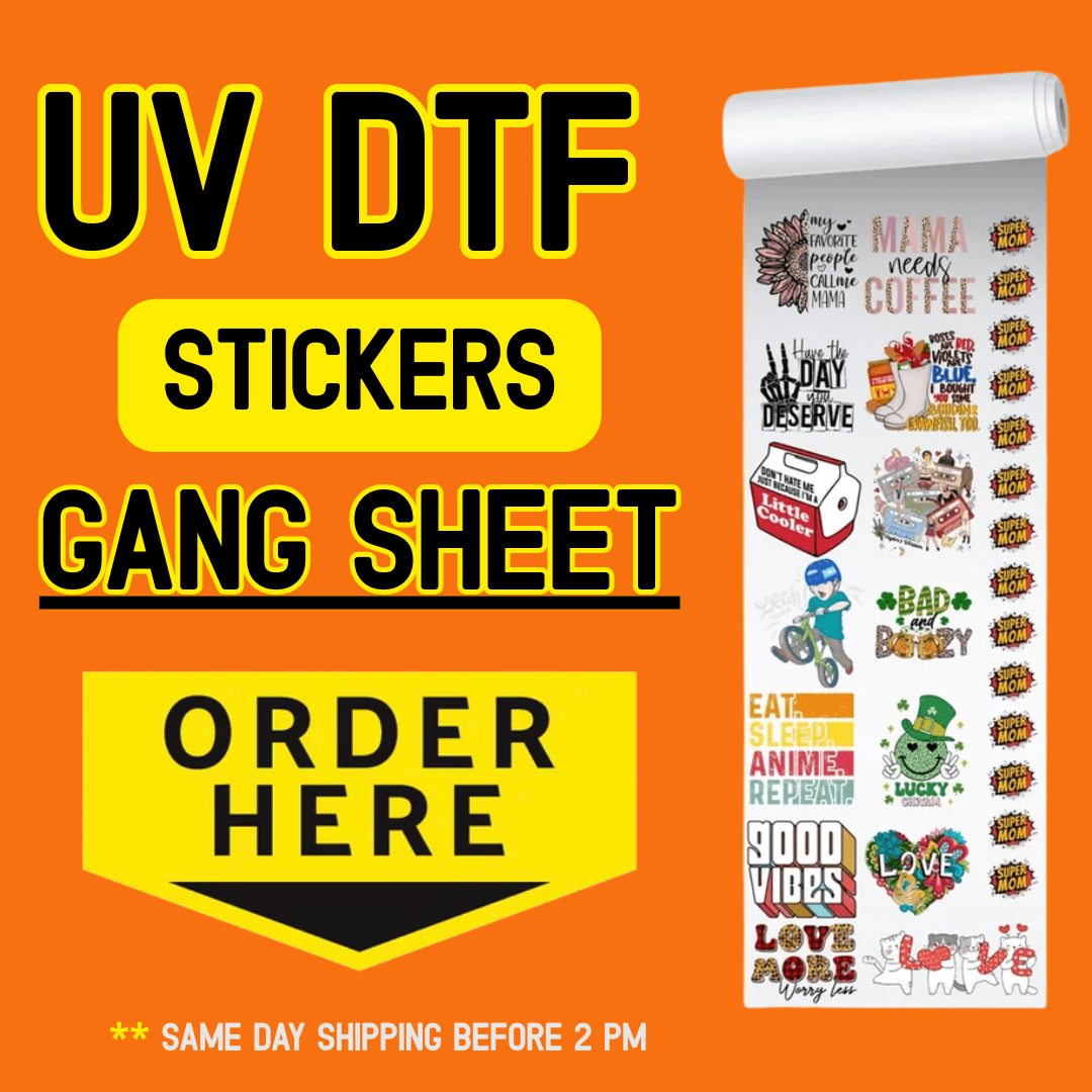 UV DTF Stickers Gang Sheets