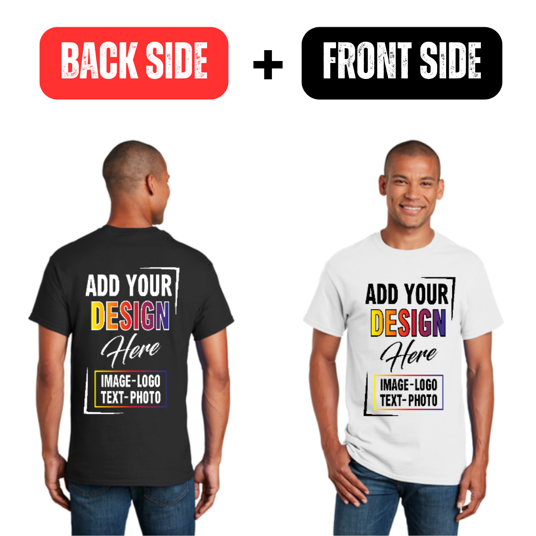 Custom Men T-shirts - Front & Back