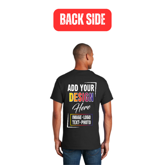 Custom Men T-shirts Back Side Printing