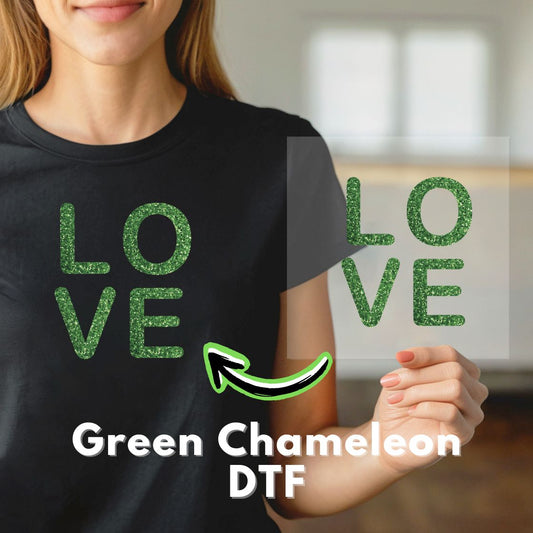 Green Chameleon DTF TRANSFER GANG SHEET