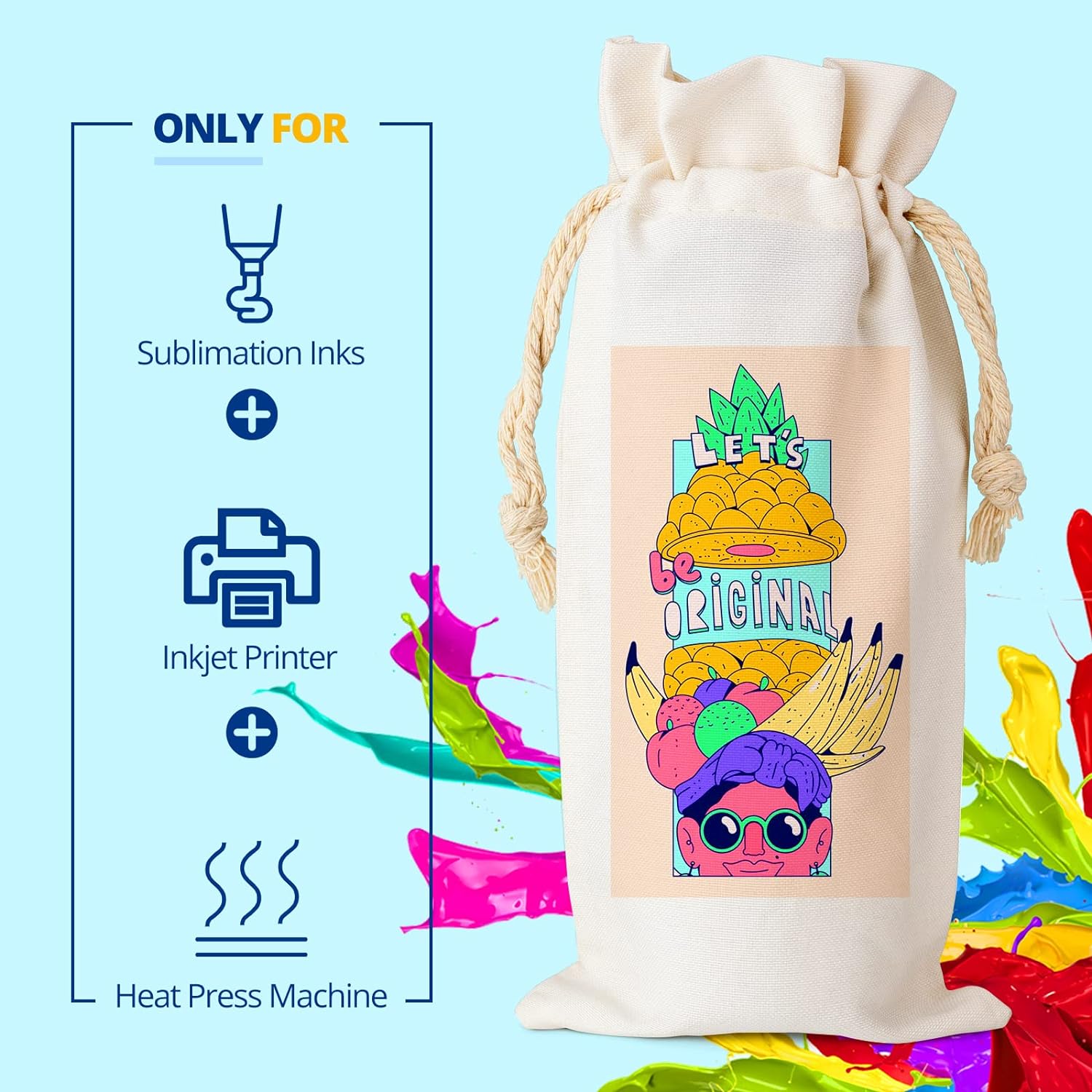 High-quality sublimation paper for inkjet printers and DIY heat press projects
