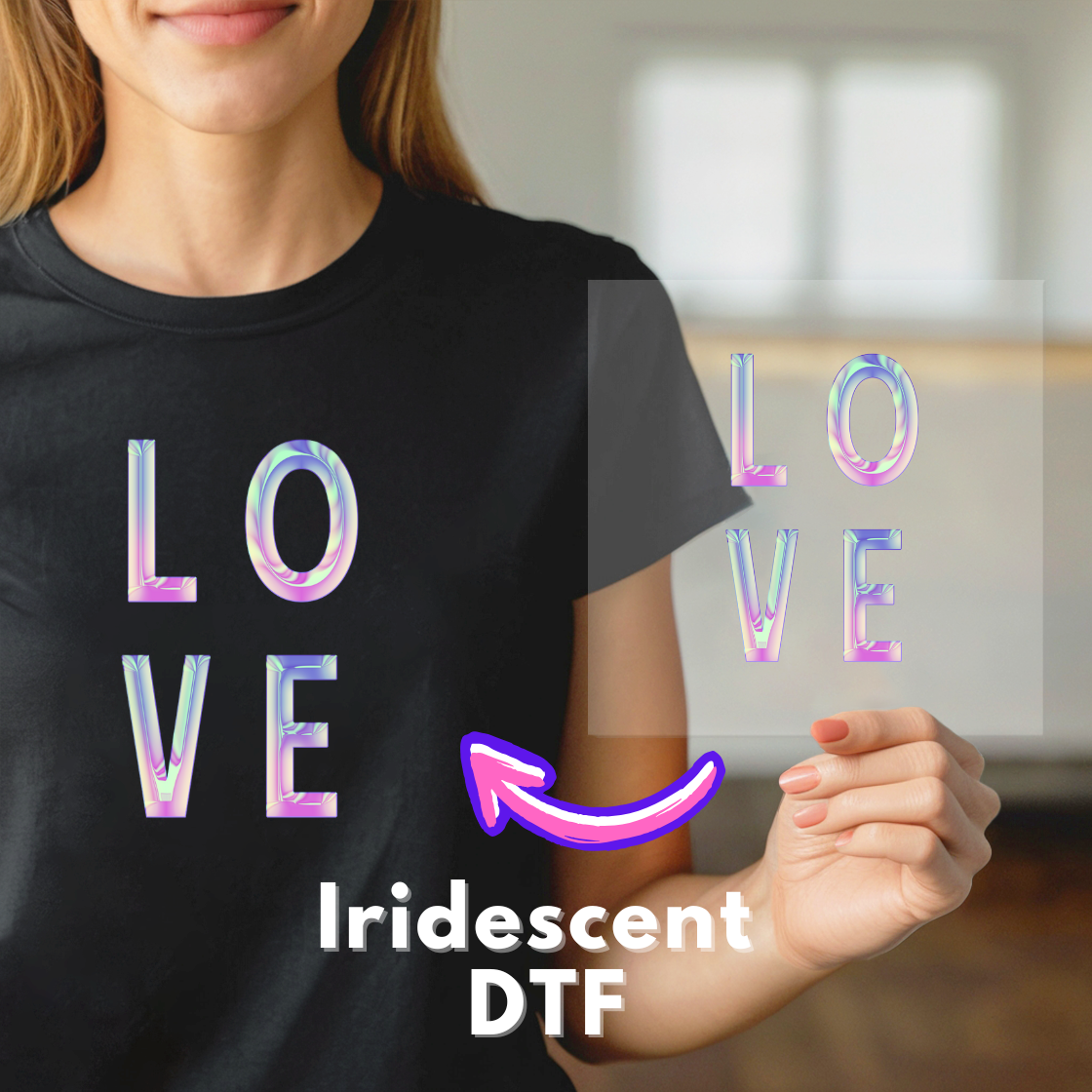 Iridescent DTF