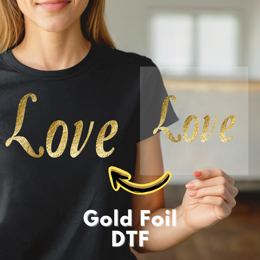 Gold Foil DTF Gang Sheets